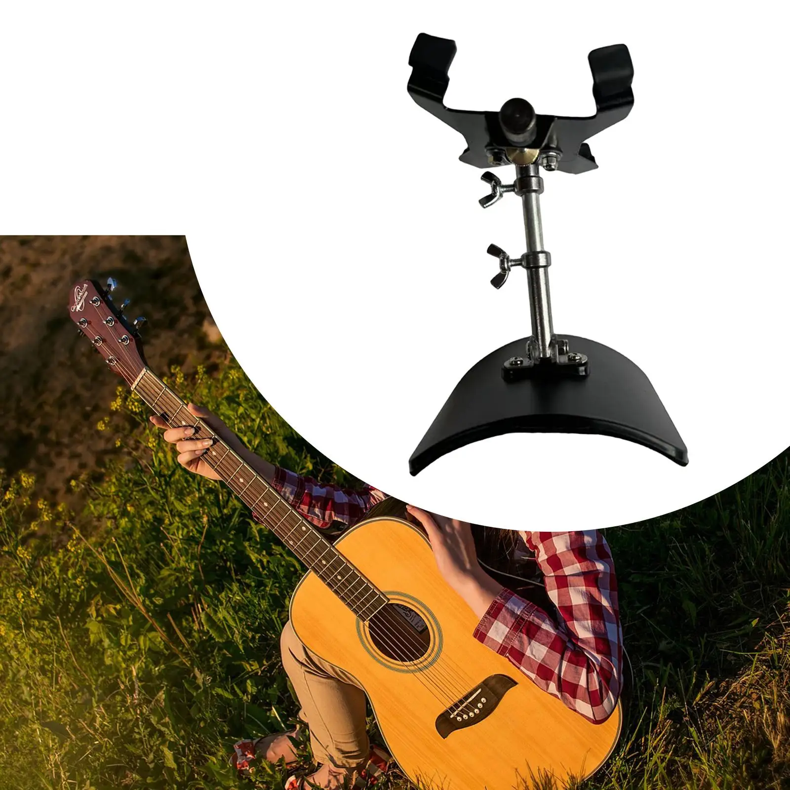 Guitar Support Stand Guitar Footrest Footstool Musical Parts for Home Use Outdoor Activities Practicing Stage Performance