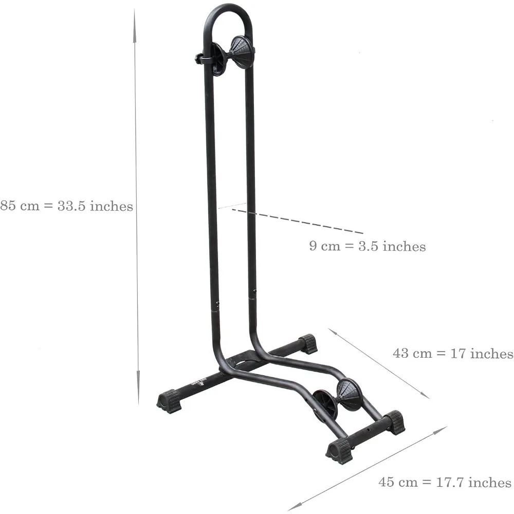 Suporte universal para piso de bicicleta para rodas de 24-29 polegadas - Rack de armazenamento interno e externo com polias ajustáveis