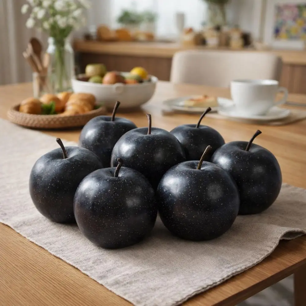 DIY Decoration Foam Artificial Pear Fruits Realistic Handicrafts Fake Fruit Models Lifelike Simulation Black Pear Teaching Props