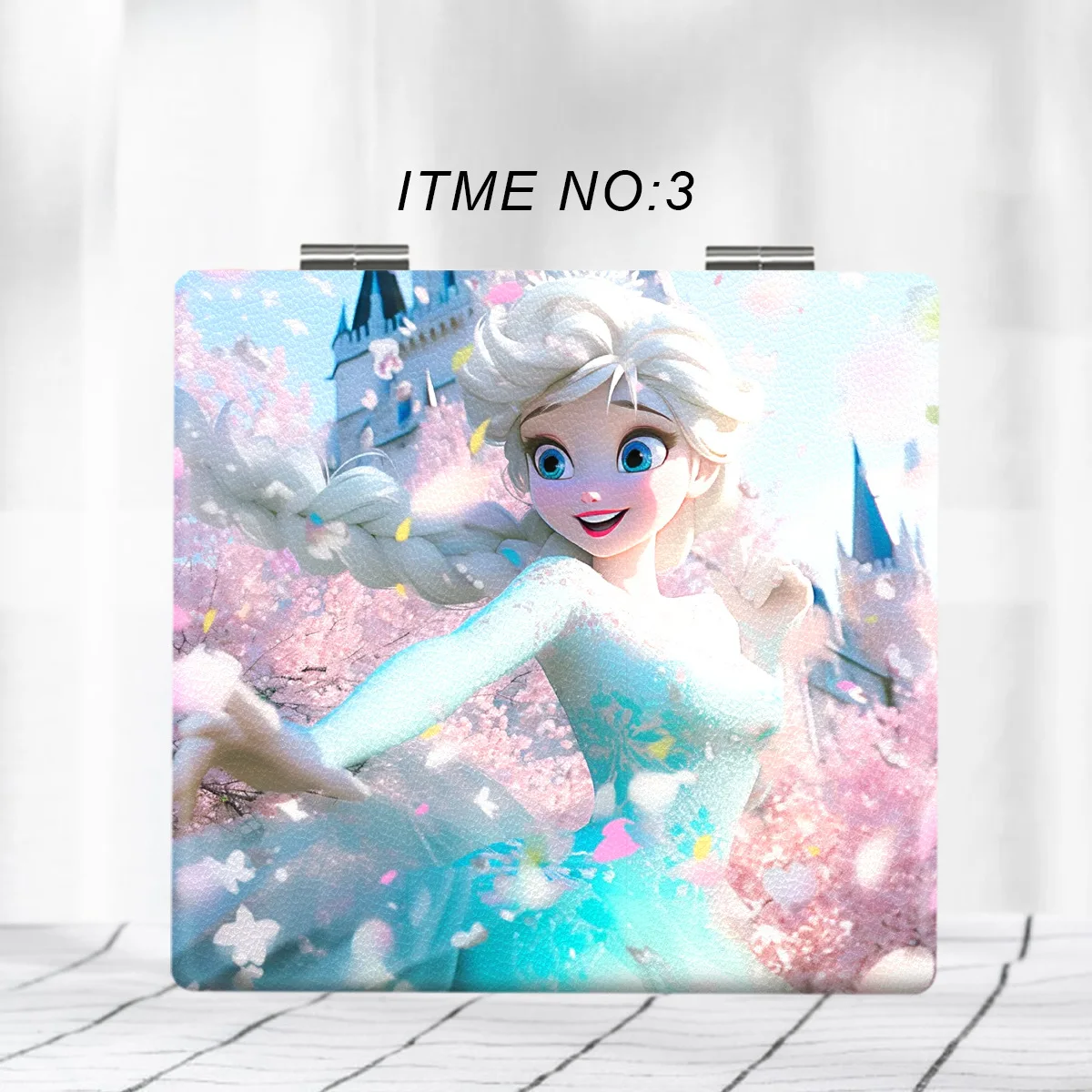 

Elsa Portable Mirror Portable Small Mirror Disney Elsa Portable Portable Folding Mirrors Double-Sided Pattern Makeup Girls Gifts