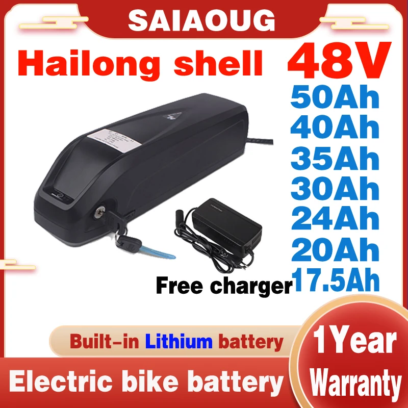 Electric Bicycle Battery Sea Dragon Shell USB Electric Bicycle Conversion Kit Octagon Electric Bicycle 48V 20Ah 18650 Battery