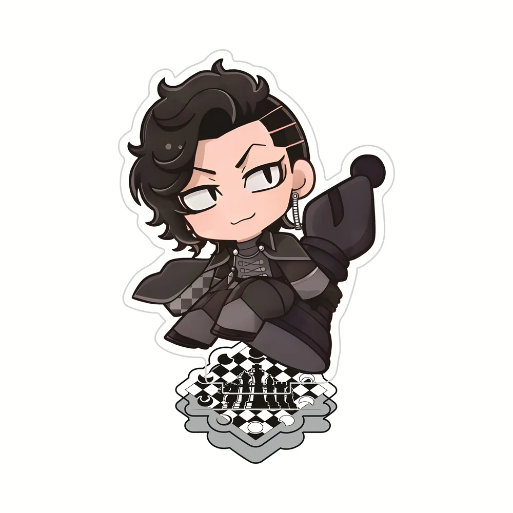 Tokyo Revengers 11cm Chess Black White Theme Acrylic Stand Figures Keychain Collectible Standee Desk Decor Gift for Anime Fans