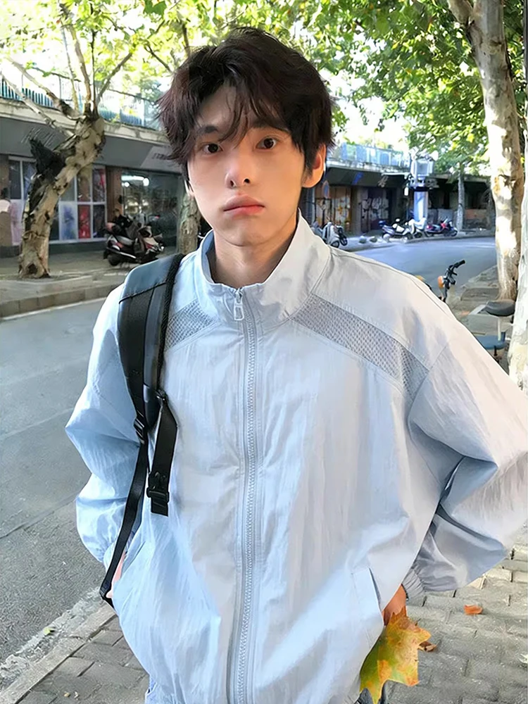 

Lightweight Breathable Ice Silk Outdoor Sun Protection Jacket for Men Summer Casual American Style Quick Dry Climbing Coat
