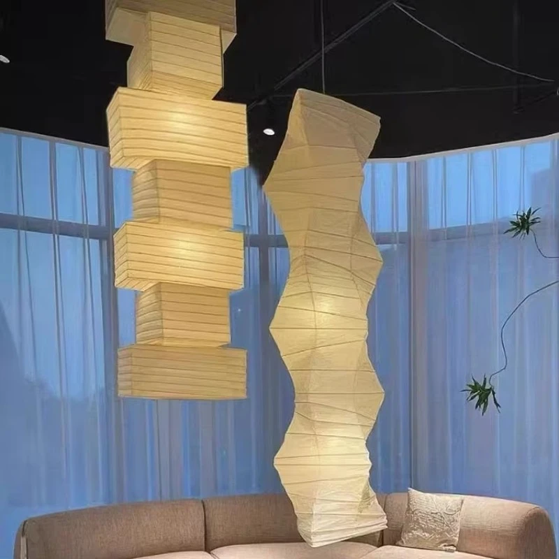 Creative lampshade decoration large hanging lamp living room hotel paper lantern lamp
