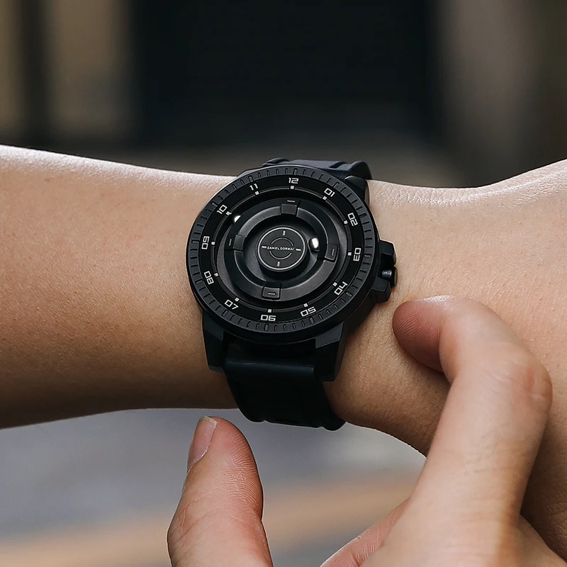 Summer is Here Men's Silicone Band Magnetic Levitation Watch Waterproof EUTOUR DOM FOX Janpanese Movement 3 ATM Hands Watch