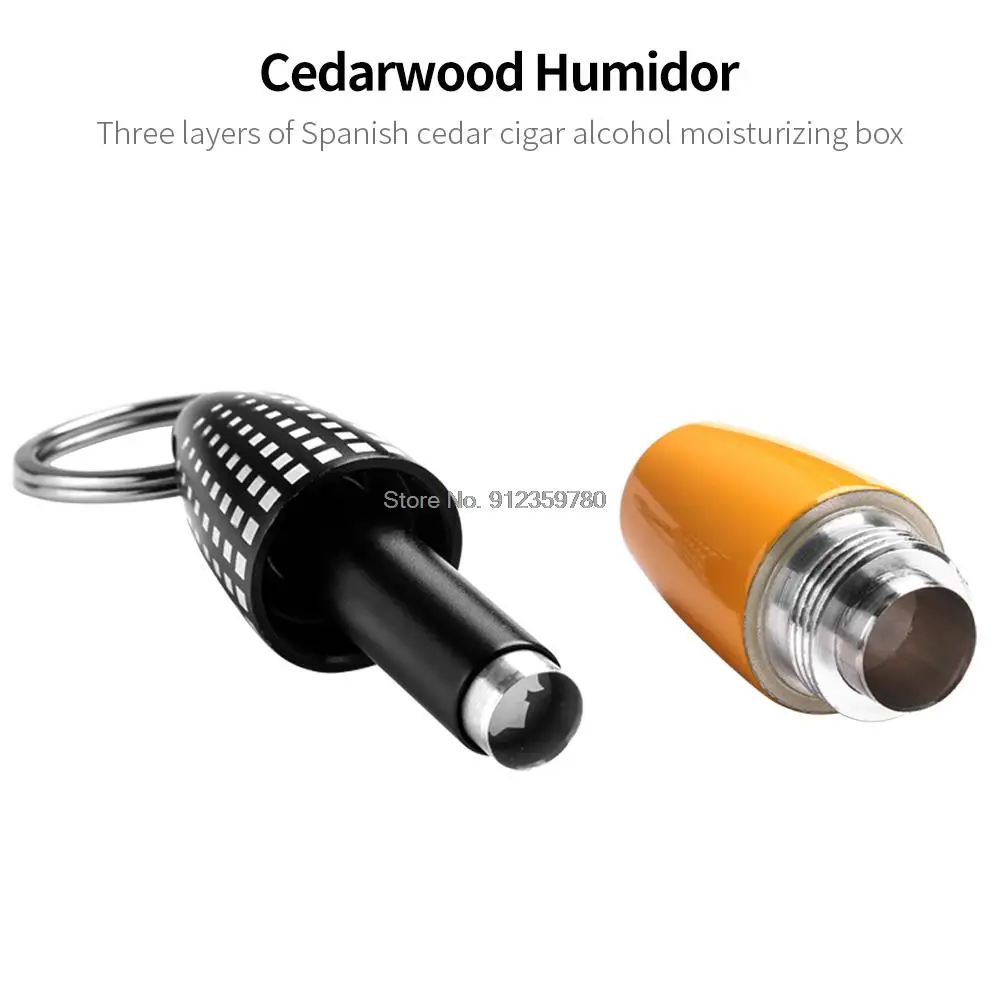 High Quality Detachable Stainless Steel Cigar Puncher, Mini Portable Cigar Punch Cutter Smoking Accessory for Men Gift Box Packe