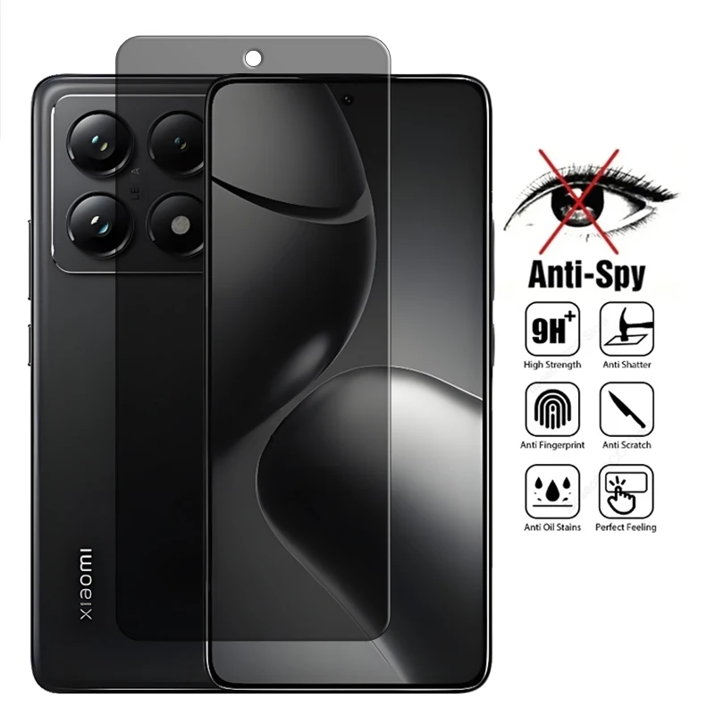 

For Xiaomi 14T Pro Glass For Xiaomi 14T 14 T Pro Tempered Glass Anti Peep Privacy Screen Protector For Xiaomi 14T Lens Film