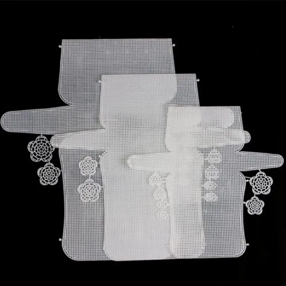1PC Plastic Mesh Canvas  for Crochet Bag Making Crossbody Bag Blank Canvas for Embroidery Needlepoint Bag Knit Crochet Mesh