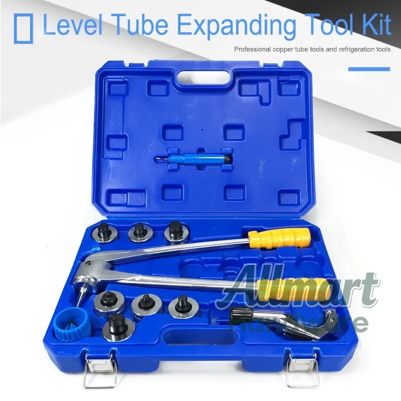 Portable manual copper aluminum tube expander kit, tube expansion tool, copper tube expander lever type