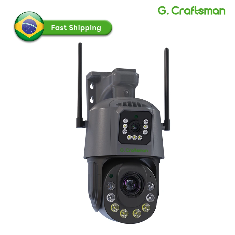 BR XMEYE WIFI PTZ 3MP+3MP Dual Lens 4.7-94mm Optics 20X Zoom Human Wireless 4G Outdoor IP Camera Security Surveillance