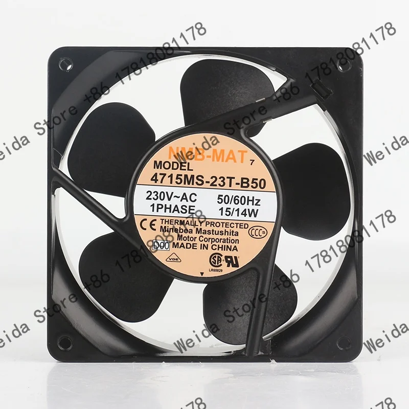 

12038 Original NMB 230V 15/14W 120X120X38MM cabinet Aluminum frame 12CM 4715MS-23T-B50 cooling fan