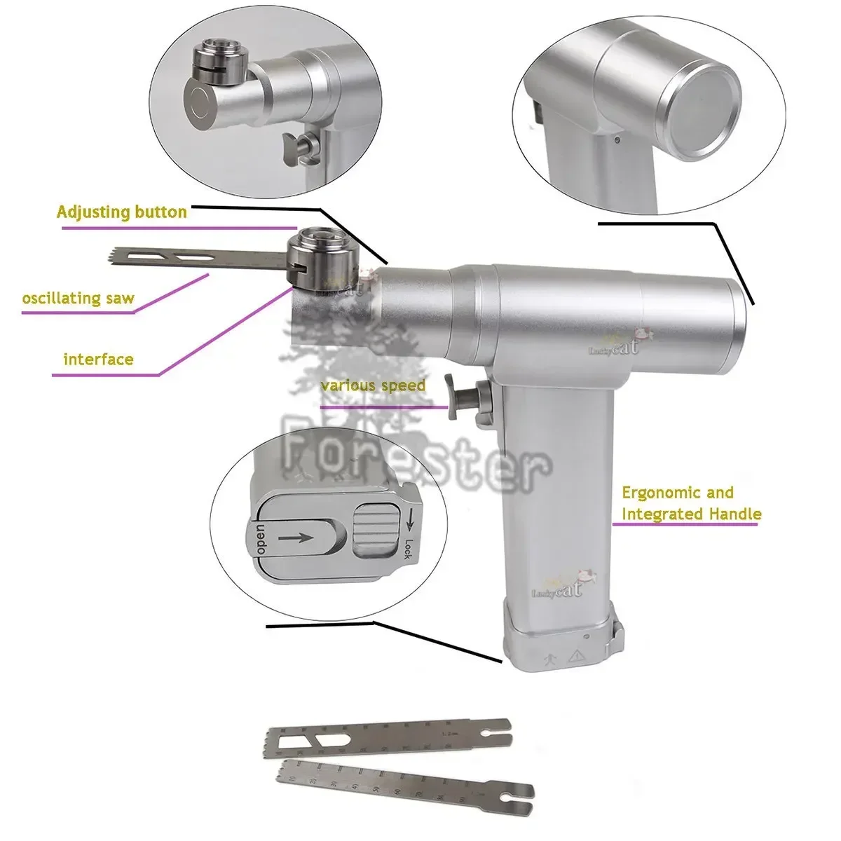 

Orthopedic Electric Bone Cutting Saw Oscillating Saw Bone Saw Autoclavable Veterinary Orthopedic Surgical Instrument