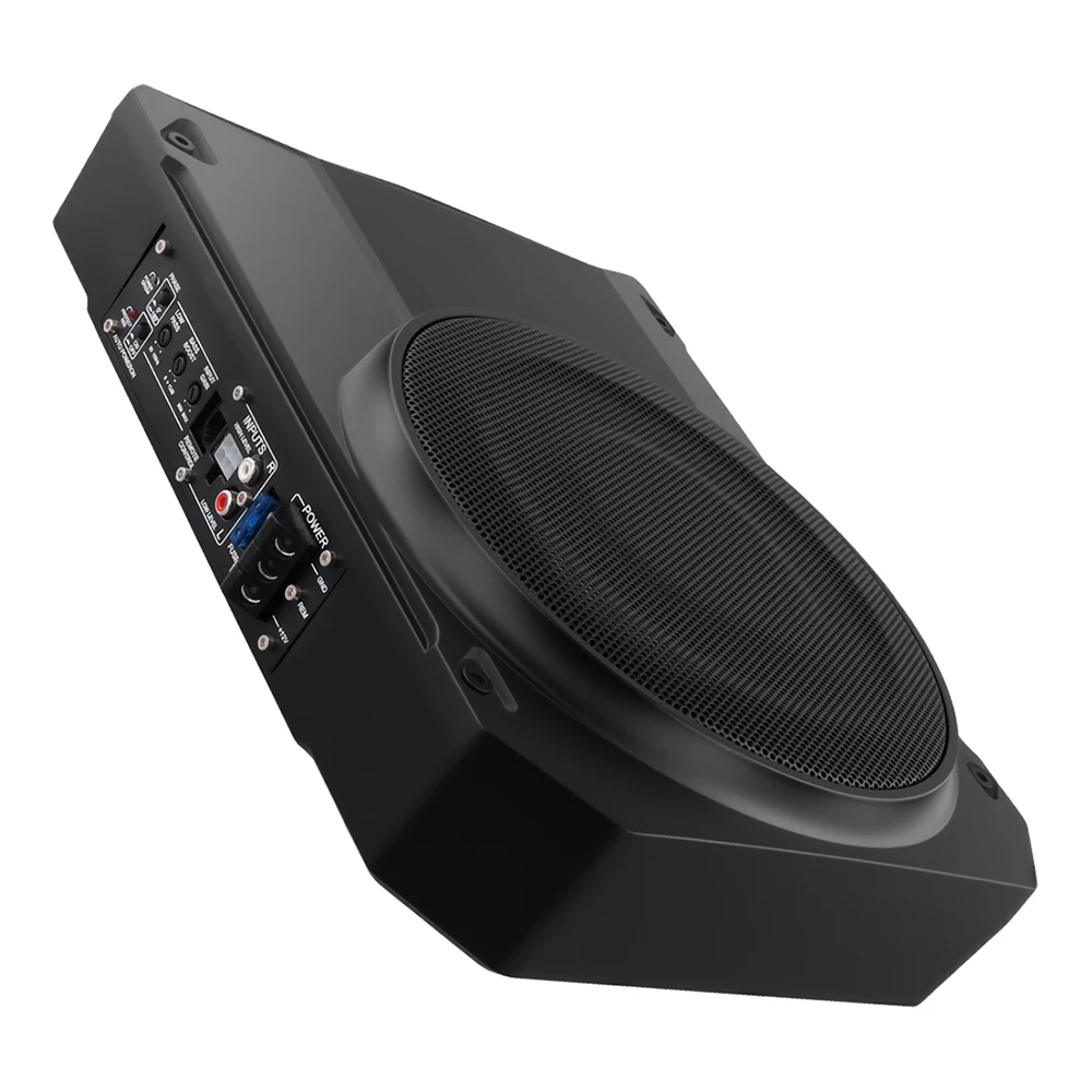 Podofo 10'' 1000W auto subwoofer audio hoogvermogen speaker 90dB onder de stoel SLIM woofer met kabel aangedreven subwoofer behuizing - afbeelding 2