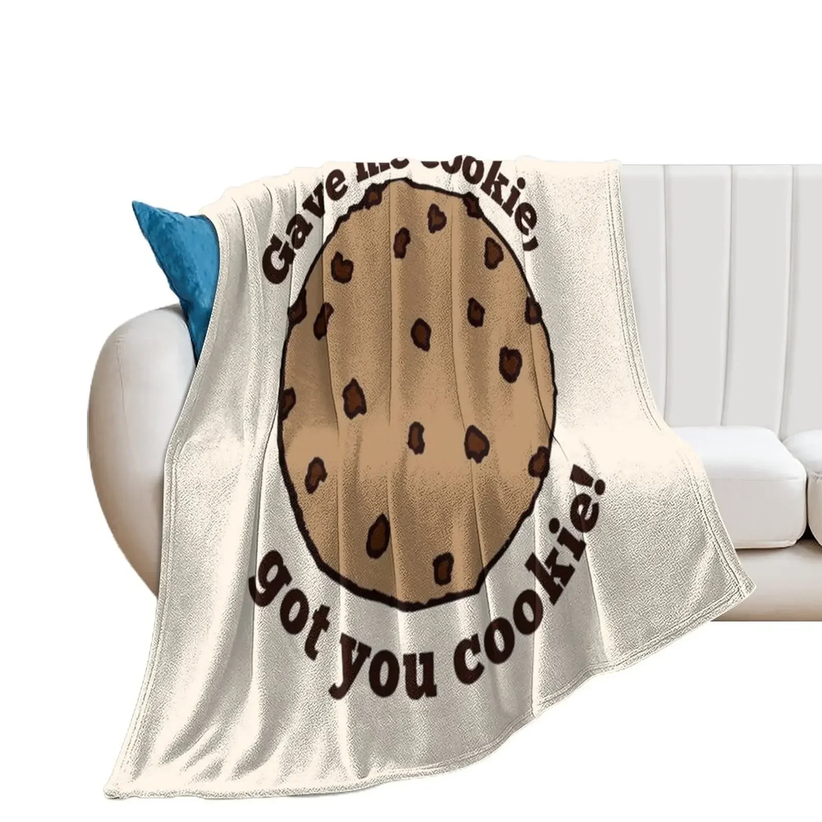 Gave me cookie, got you cookie Throw Blanket Blankets For Sofas christmas gifts Thermal Soft Plaid Blankets