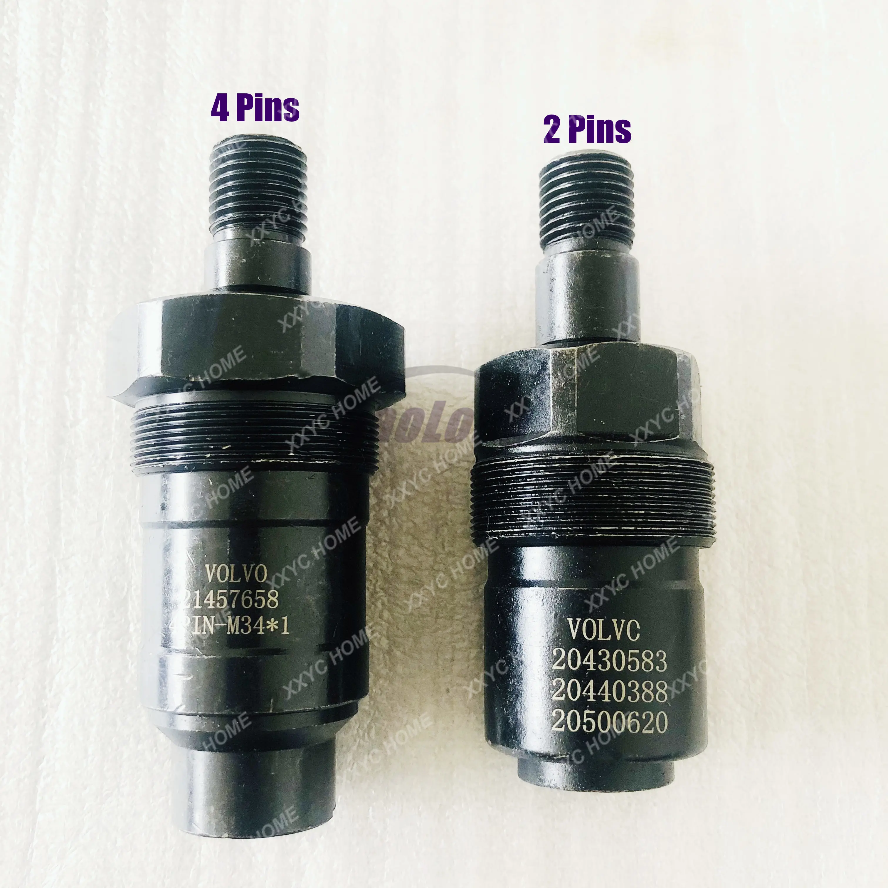 Common Rail Unit Injector Nozzle Opening Pressure and Atomization Testing Adapter for Volvo 2 Pins 4 Pins Delphi E1 E3