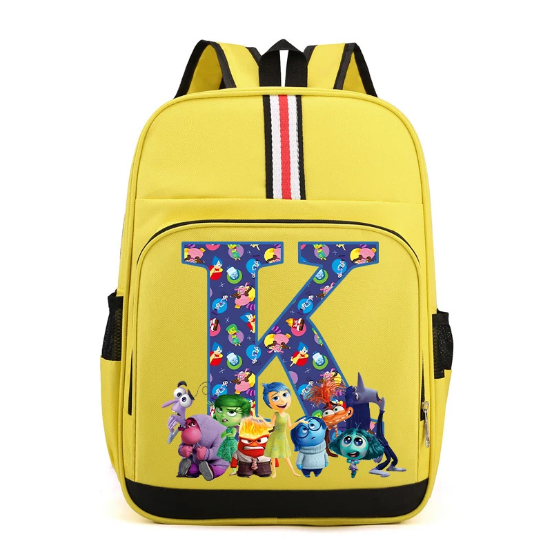 New Inside Out 2 Backpack Child Cute Cartoon Letter Printed School Bags Large Capacity Children\'s Backpack Kids School Supplies