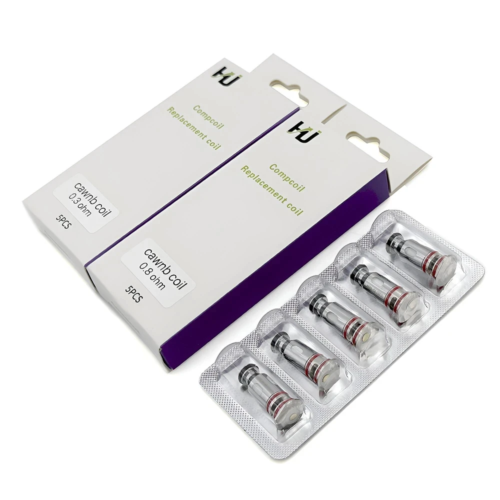 

5 шт./упак. катушка PA Crown D 0,3 Ом 25-35 Вт Crown B 0,8 Ом 15-18 Вт FeCrAI Mesh Coils Головка для комплекта системы Crown B Pods