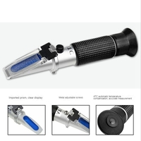 A06K Handheld Refractometer Sugar Concentration Meter Densimeter 0-32% Brix Saccharimeter Sugar Tester Fruits Grapes