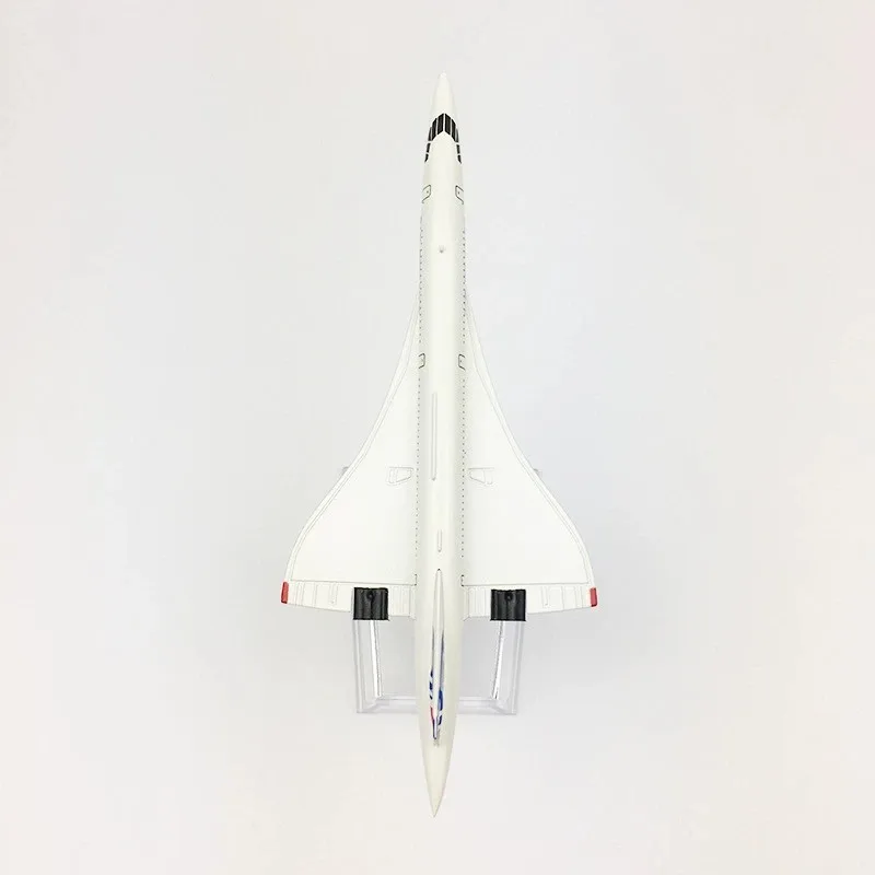 16cm Metal Plane Model Concorde Air France 1/400 Scale Aircraft Diecast Airplanes With Stand Home Decoration Items Miniature