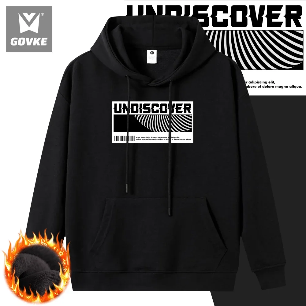 Undiscover Hiphop Autumn and Winter New Style Printed Hoodie Individuality Men\'s Hoodies Wearing Type Polyester Hoodie