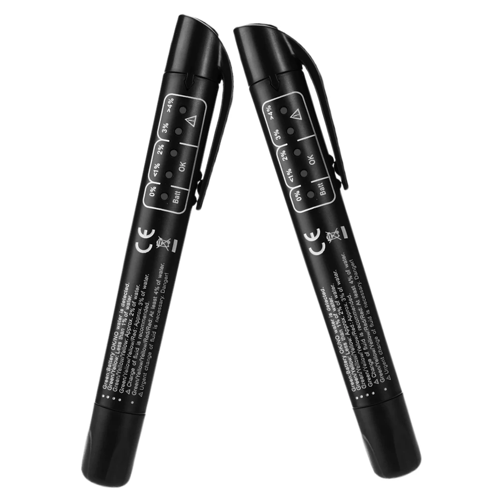 

2pcs Brake Fluid Tester Pen High Precision Sensor Brake Oil Testing Tool Portable Liquid Level Indicator For Car Fluid Testing