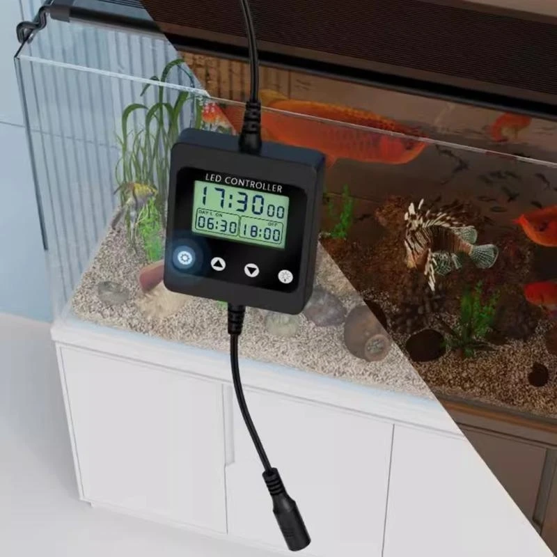 Aquariums Light Timer Simulates Sunset Controller With LCD Display Suitable For Fish Various Lighting Types