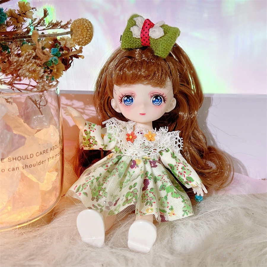 Cute Doll 17cm Doll Suit Doll 1/8 Bjd Doll Girl Kids Toy Simulation Exquisite Doll Daughter Birthday Gift  Dolls for Girls