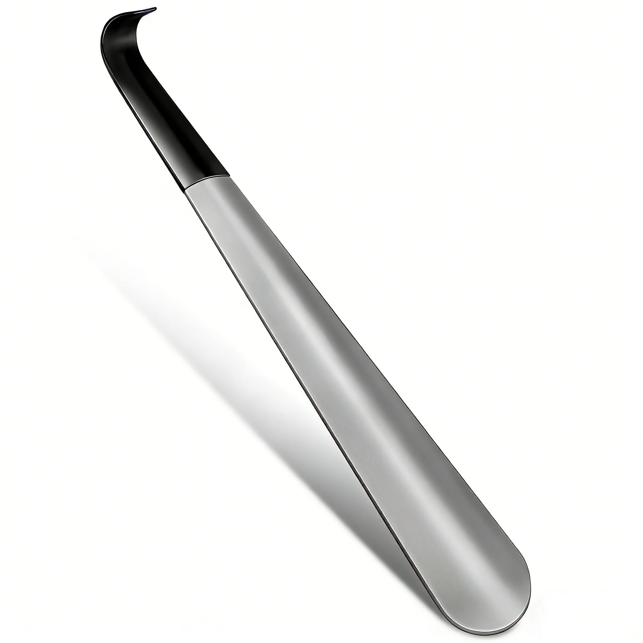 1 Pc Senior Use Stainless Steel Shoe Horn - Easy Grip No-Bending Shoe Helper for Daily Life