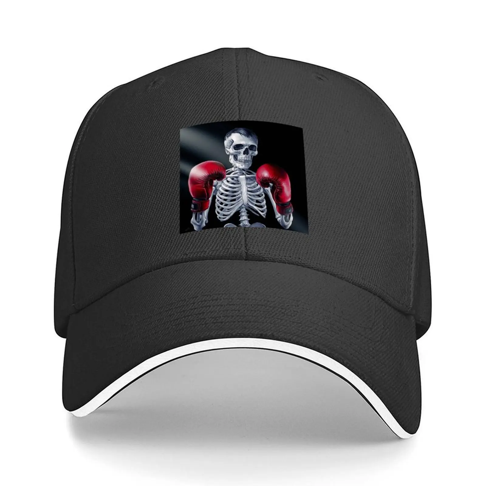 

Bones Skeleton Boxer in Action Baseball Cap Snapback Cap Hood Male hat tea Hat Women Hats Men's