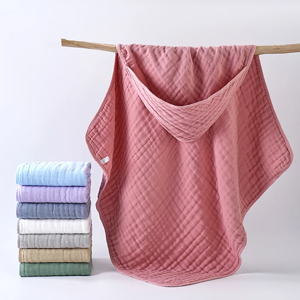 Absorbent Hooded Baby Towels 100% Cotton Bath Towel for Newborn Infant Premium Washcloths Essentials Set for Baby Shower Nursery