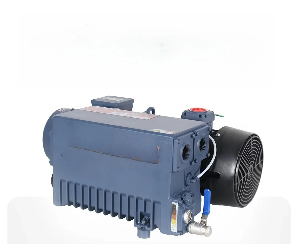 Single stage oil rotary vane vacuum pump for electrode drying