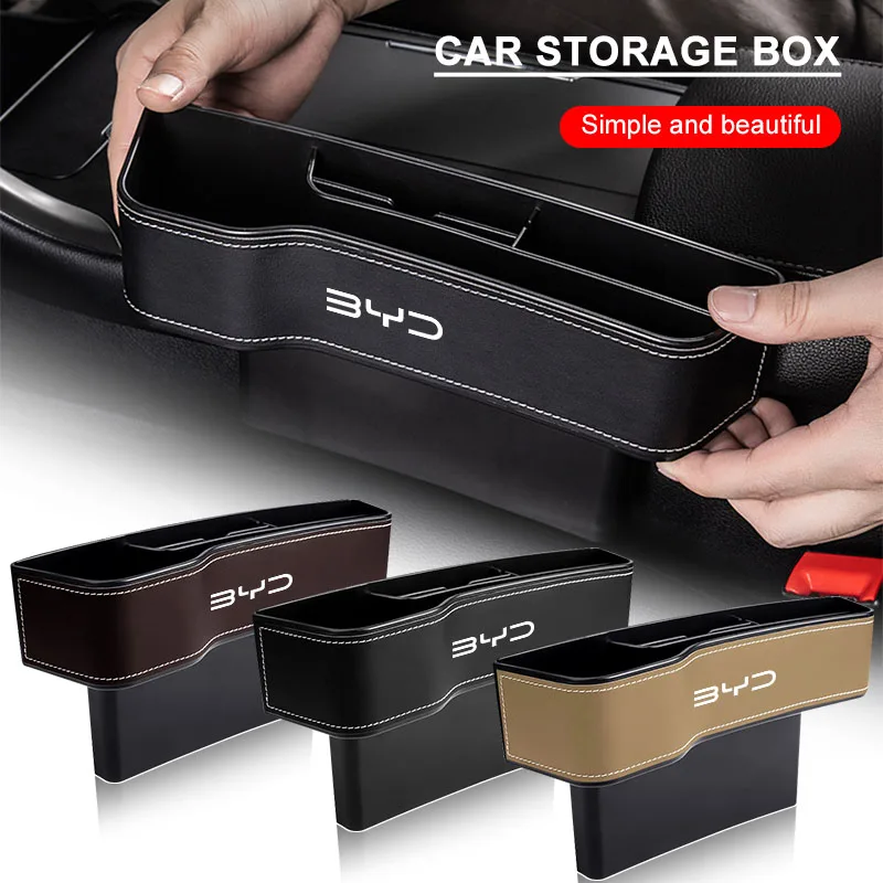 

Многофункциональный органайзер для автомобильного сиденья, ящик для хранения в зазоре сиденья, эмблема-значок для BYD Qing Song Tang Yuan F3 S6 F0 I3 S7 G3 E5 E2 E1