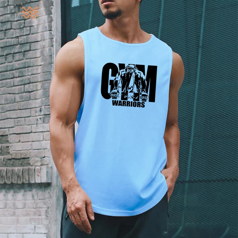Summer Gym T-shirts Mesh Singlets Bodybuilding Stringer TankTop Men Fitness Shirt Muscle Sleeveless basketball Quick-drying Vest