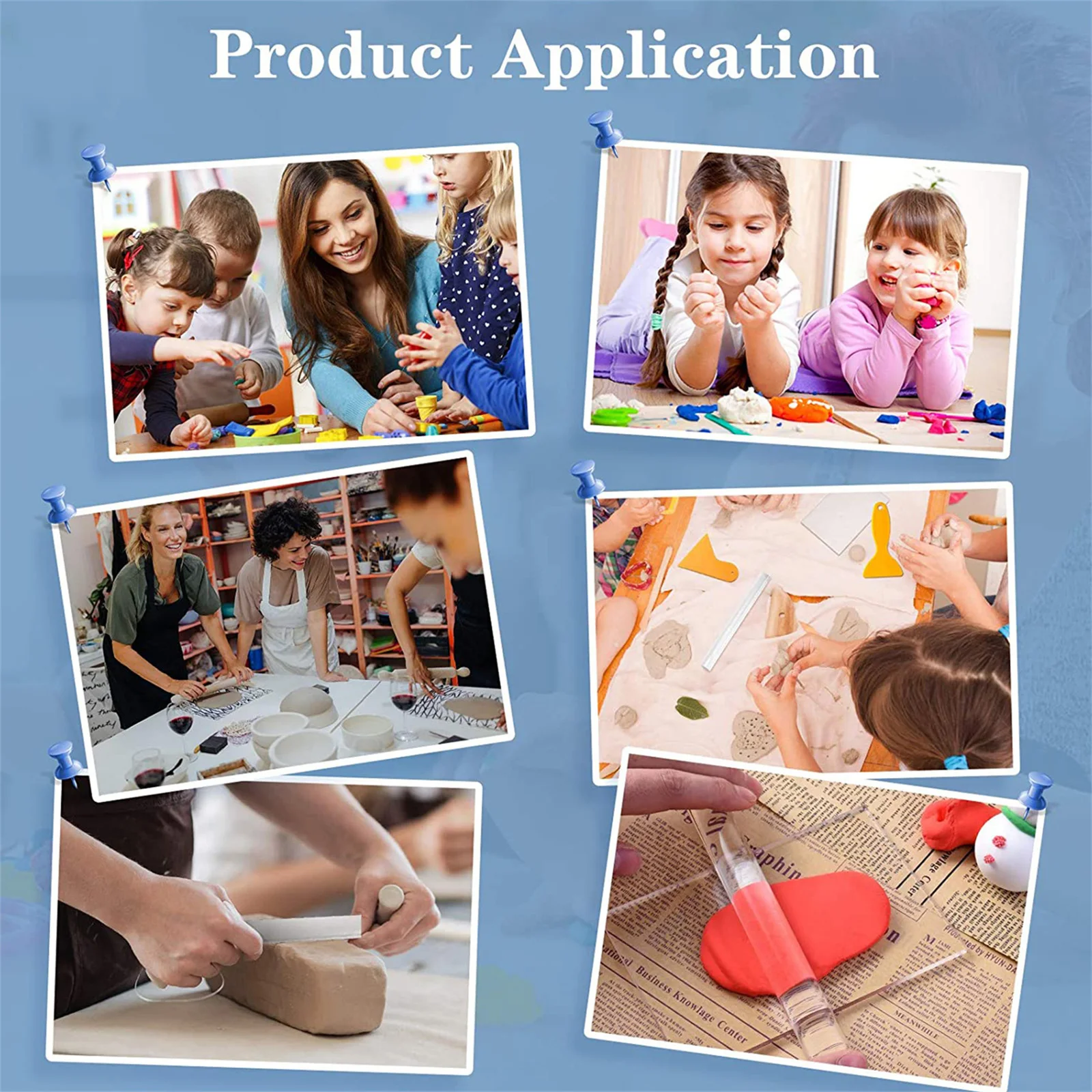 1 مجموعة 1 مجموعة الاكريليك الطين الأسطوانة دعم مجلس مجموعة أدوات DIY بها بنفسك النحت دائم صب لوازم المشاريع الحرفية تشكيل