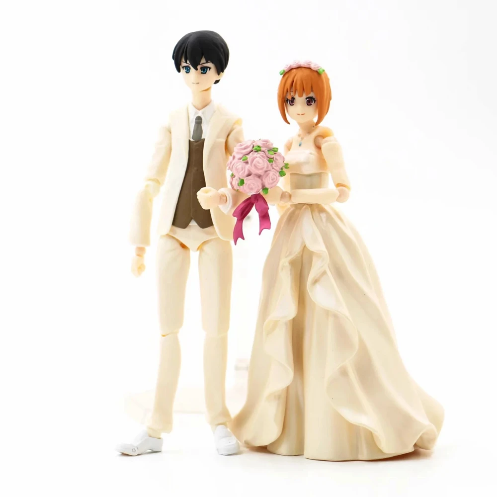 12CM Anime les Quintuplets par excellence Nakano Yotsuba Figure EX-047 Uesugi Fuutarou robe de mariée modèle jouet figurine d'action