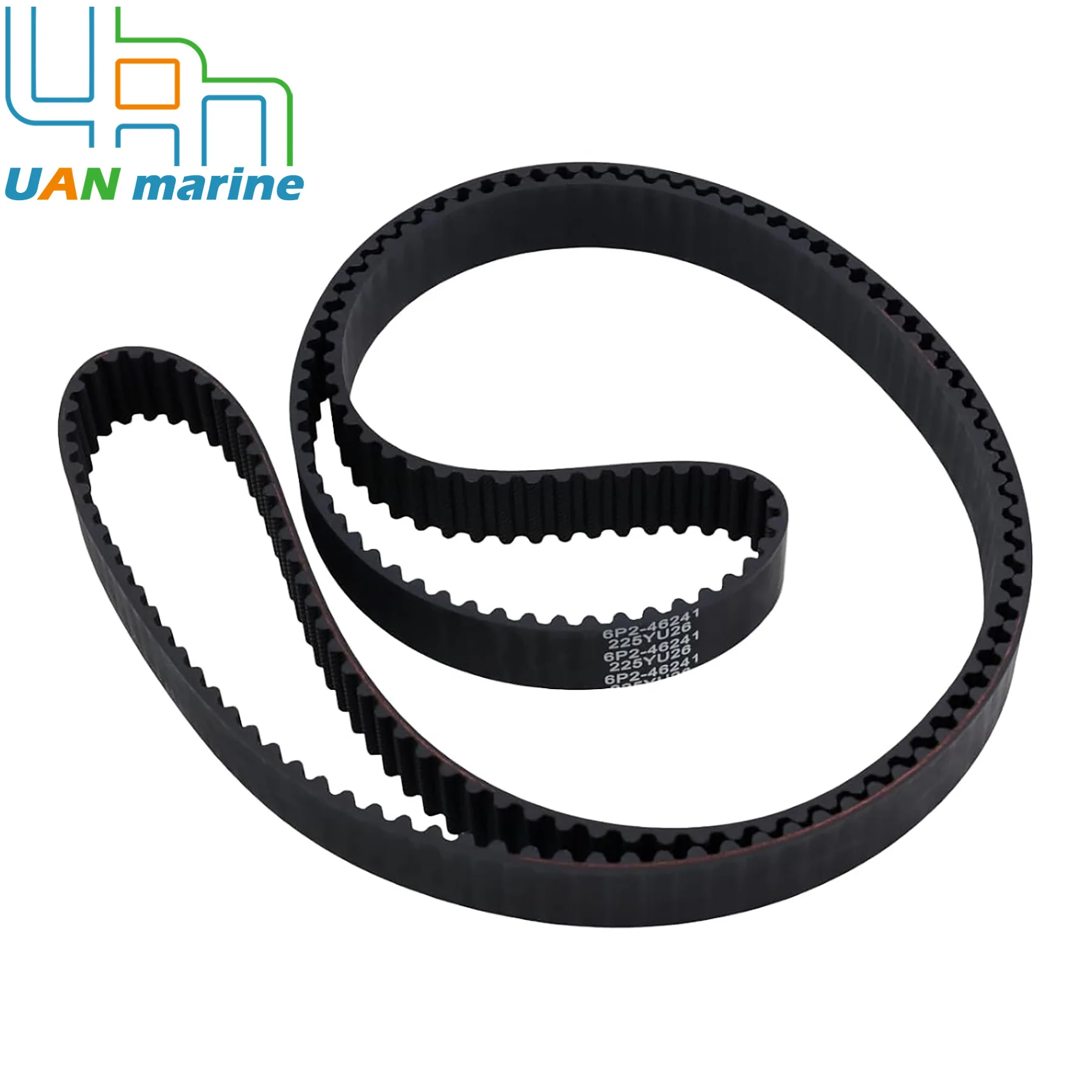 Marine Timing Belt Replacement Fits for Yamaha 4-Stroke 200 225 250 HP F200 LF200 F225 F250 LF250 Outboard Engines 6P2-46241-00