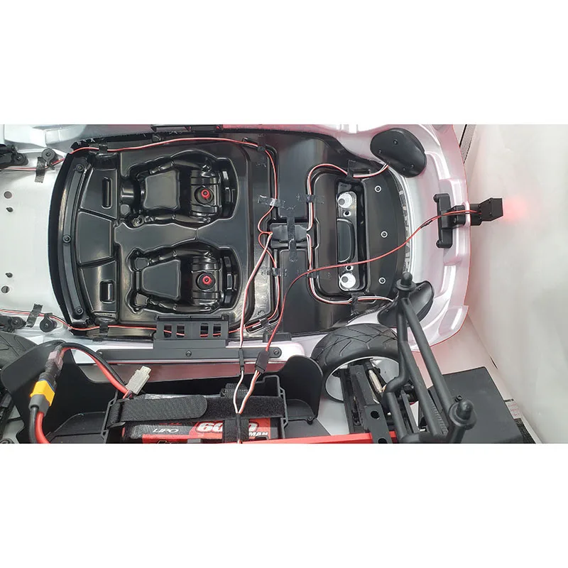 Hyper Go LED 4–6 V Rücklicht-Kontrollleuchte für 1/7 MJXRC 7303 C3 ferngesteuertes Auto, Gelände-Hochgeschwindigkeits-RC-Cars-LKW