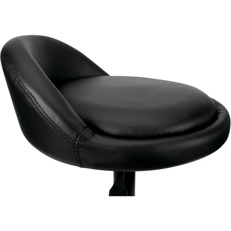 W85011 Adjustable Height Bar Stool, Pneumatic Swivel Bar Stool with Back Support