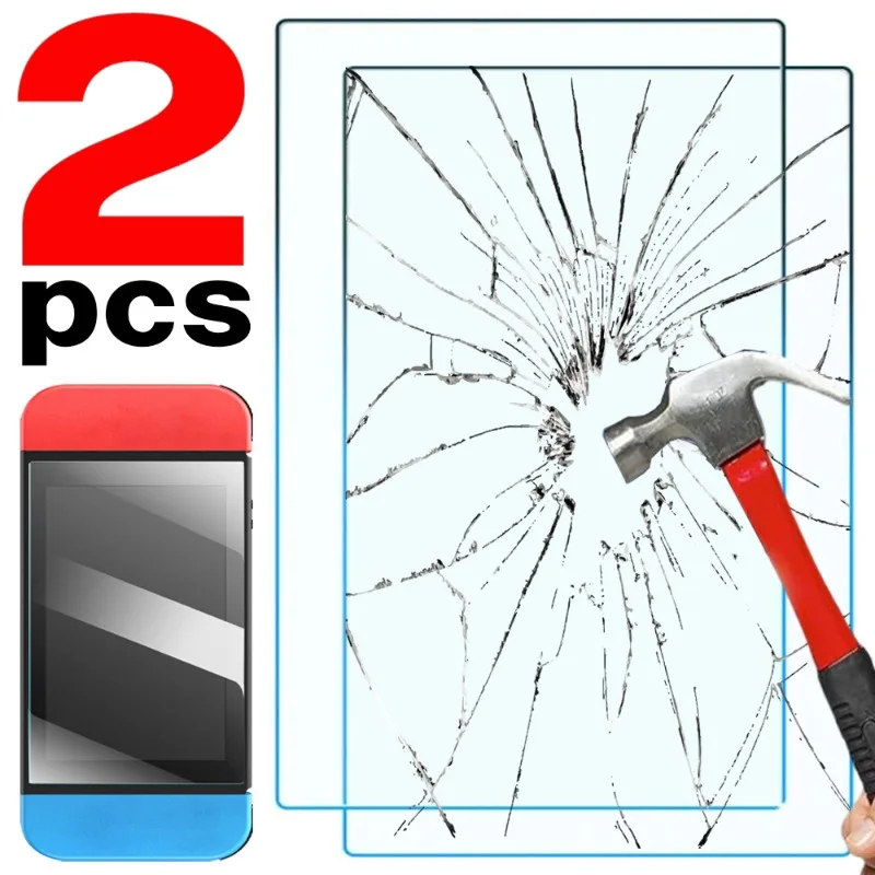 2/1 szt. Szkło ochronne na ekran do przełącznika Nintendo przezroczysta folia ochronna do przełącznika Nintendo Lite/przełącznik szkło ekranu Oled