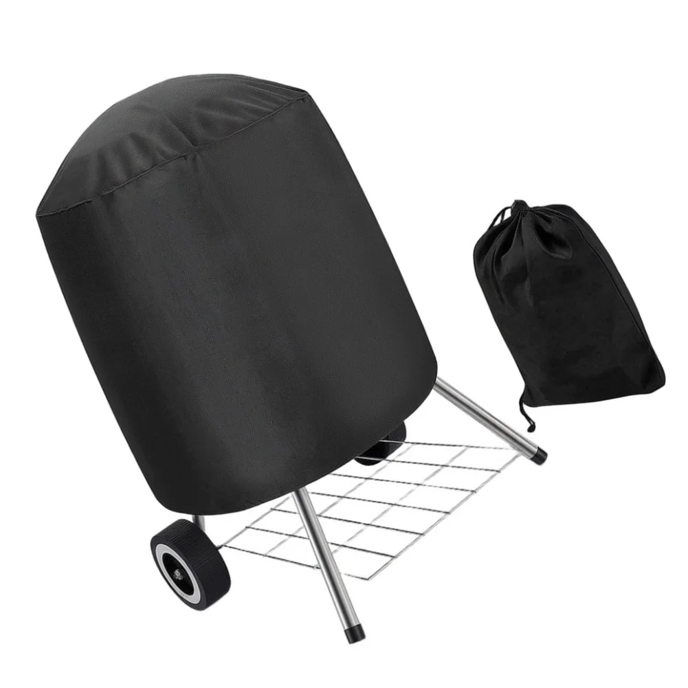 Outdoor Round Grill Cover 210D Oxford Waterproof Dustproof for Grills Tables Fire Pits 24x28.5 27.5x27.5 30x36 Inch