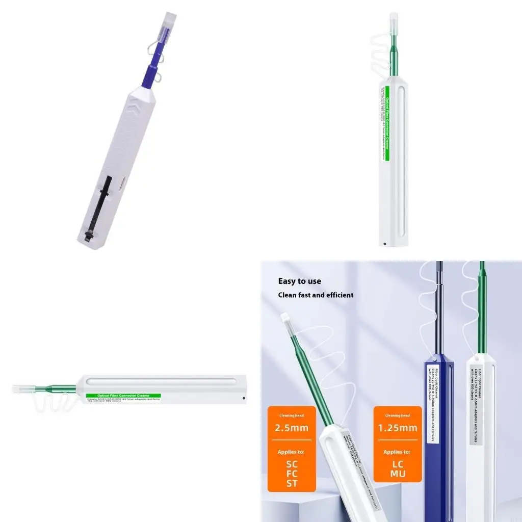

896F Professional / Cleaner Tool 1.25mm 2.5mm Fiber Optical Cleaning Pen Connector