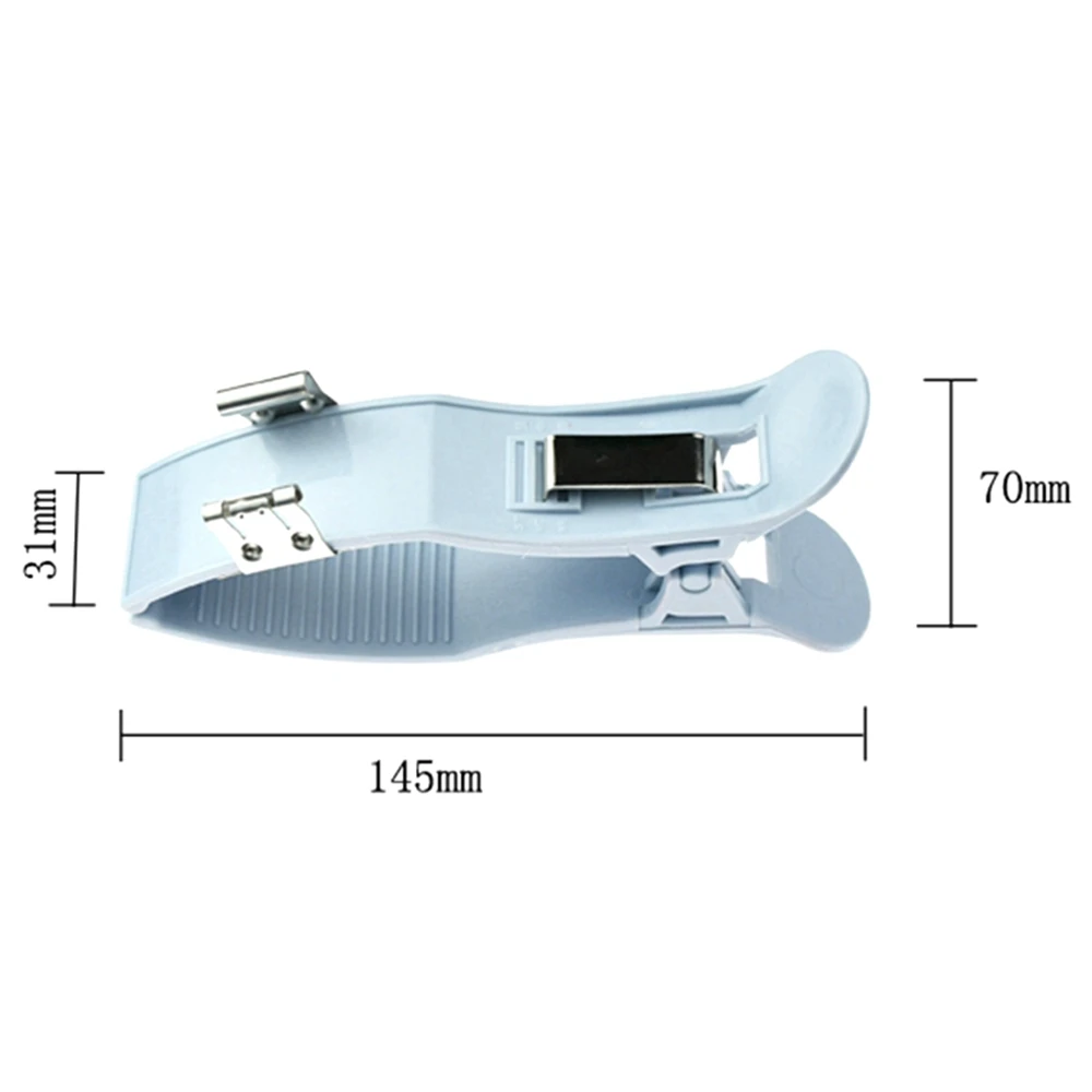 Nickel-plated  EKG limb clamp electrode EKG electrocardiograph ECG EKG cable bule col with metal spring adjustable tightness