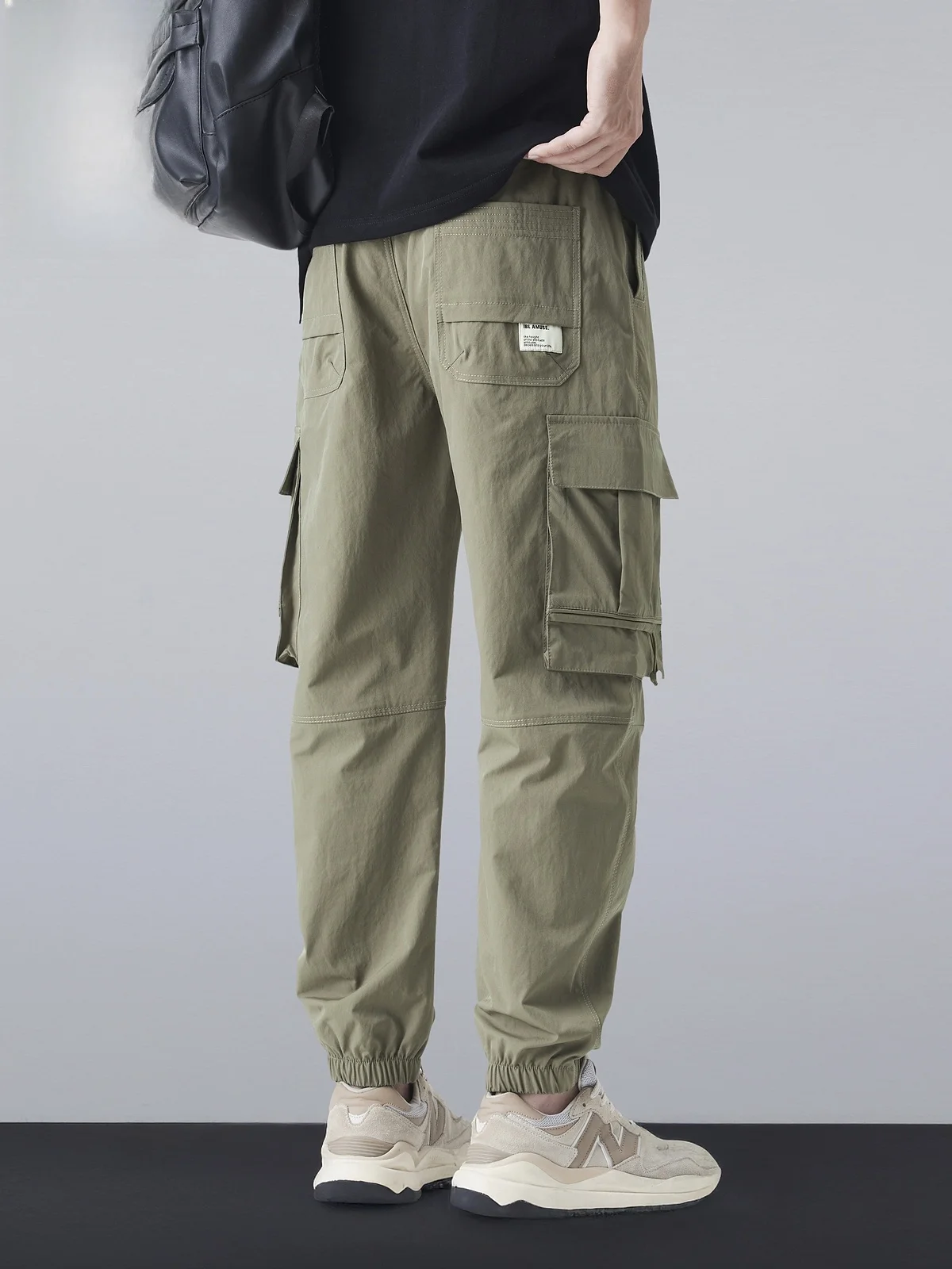

Men's Summer Thin Outdoor Casual Pants Cargo Trousers Loose Fit Waist Cargo Pants Youth Active Sle Polyester Fiber
