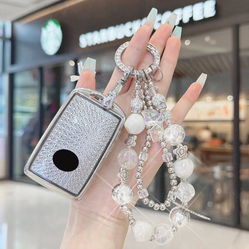 White Diamond TPU for Mazda 3 Alexa CX30 CX-4 CX5 CX-5 CX8 CX-8 CX-30 CX9 CX-9 Smart Car Key Case Cover Fob Keychain Accessories view 2