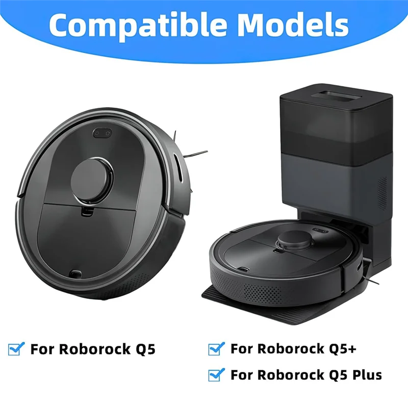 9m-para roborock q5 q5 + q5 plus aspirador de pó robótico kit acessórios reposição principal escova lateral filtros hepa peças reposição