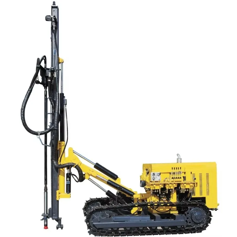 KG910A Low Wind Pressure Rotary Drilling Rig Stone Hole Drill Machine with Gear Pump Motor Core Components