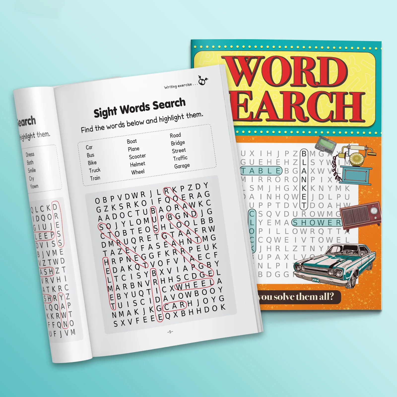 My First Word Search and Spelling Workbook Improve vocabulary and spelling skills through fun word search games and exercises.