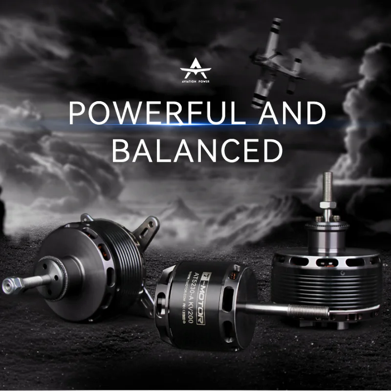 T-MOTOR at5230b 25-30cc vtol asa fixa motor de eixo de aeronave kv200 motor sem escova para rc fpv drone avião quadcopter multicop