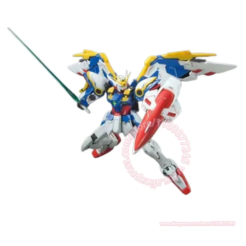 Bandai rg 1/144 XXXG-01W asa gundam ew mão modelo figuras de ação articulações móveis presente aniversário das crianças brinquedo na moda montagem