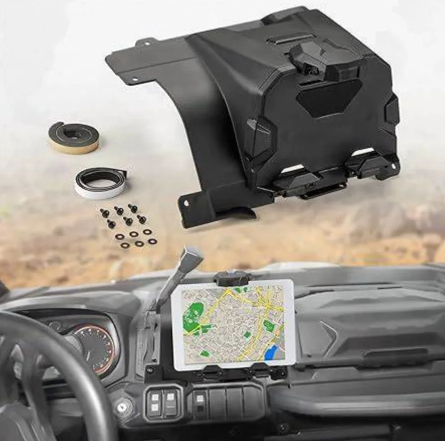 UTV Electronic Tablet Device Phone Holder GPS Organizer Storage Box For Can-Am Defender HD10 HD8 HD5 Max HD10 HD8 2016-2022